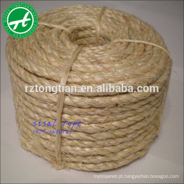 3/4 de corda de sisal natural não tratada 1 polegada 6mm para embalagem, agricultura, marinha, transporte